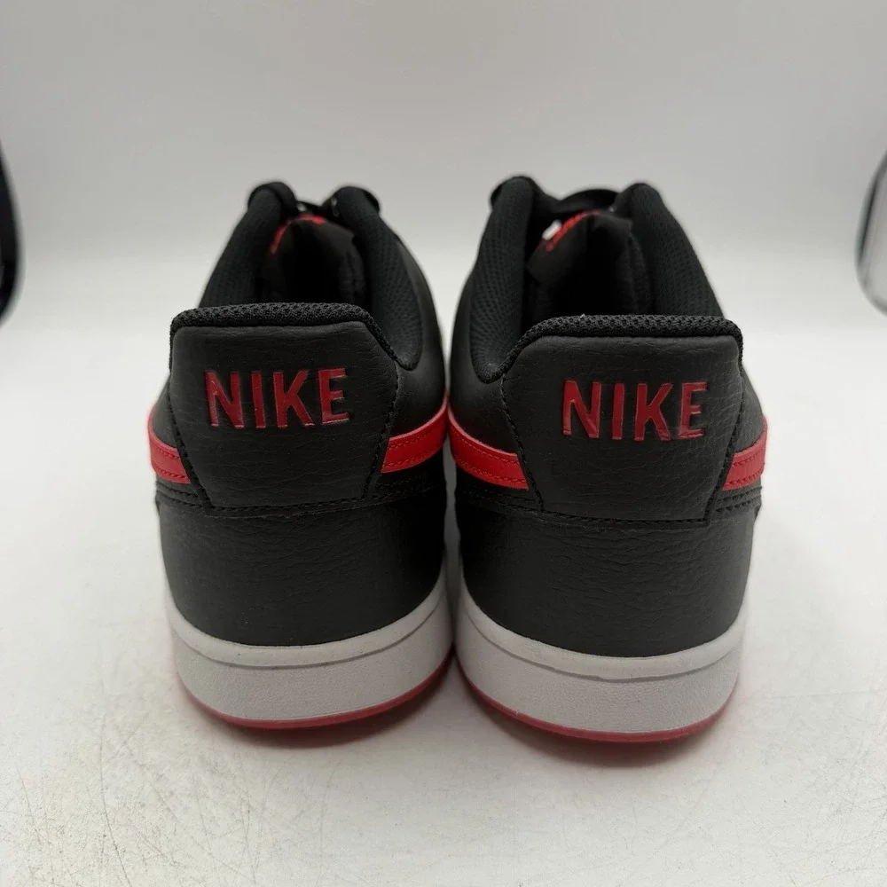 Nike Court Vision Low Next Nature NN Shoes Mens Sz 11.5 Black/Red FJ0685-010
